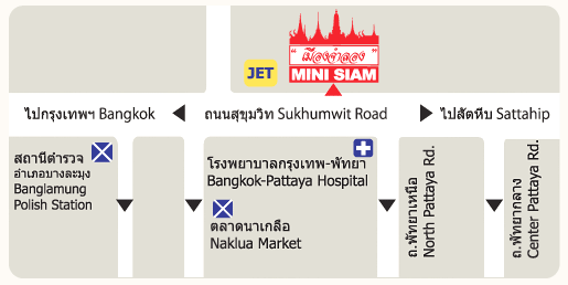 แผนที่ไปเมืองจำลอง