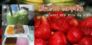 ไอติมปั่นเด่นไทย…..สุดยอดไอติมปั่นในตลาดสนามหญ้าเมืองโอ่งราชบุรี